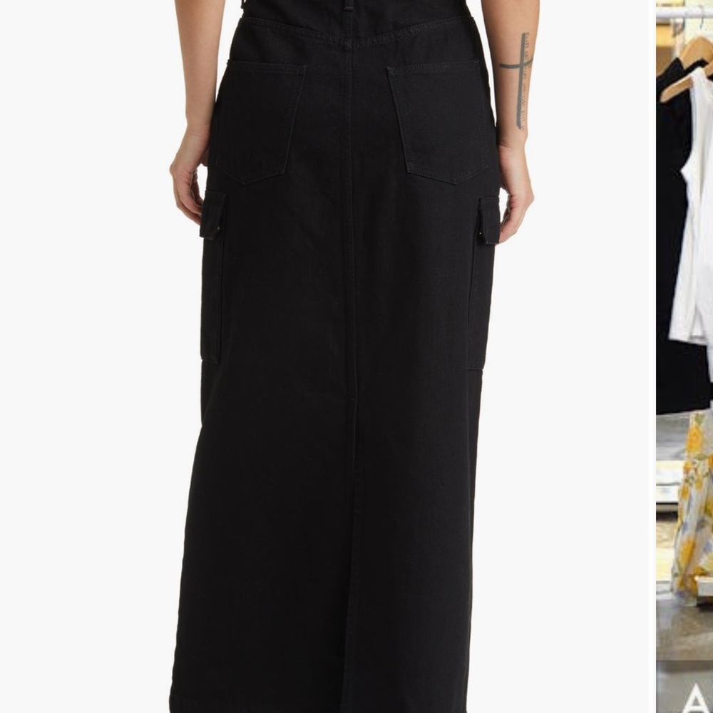 Something new denim maxi skirt